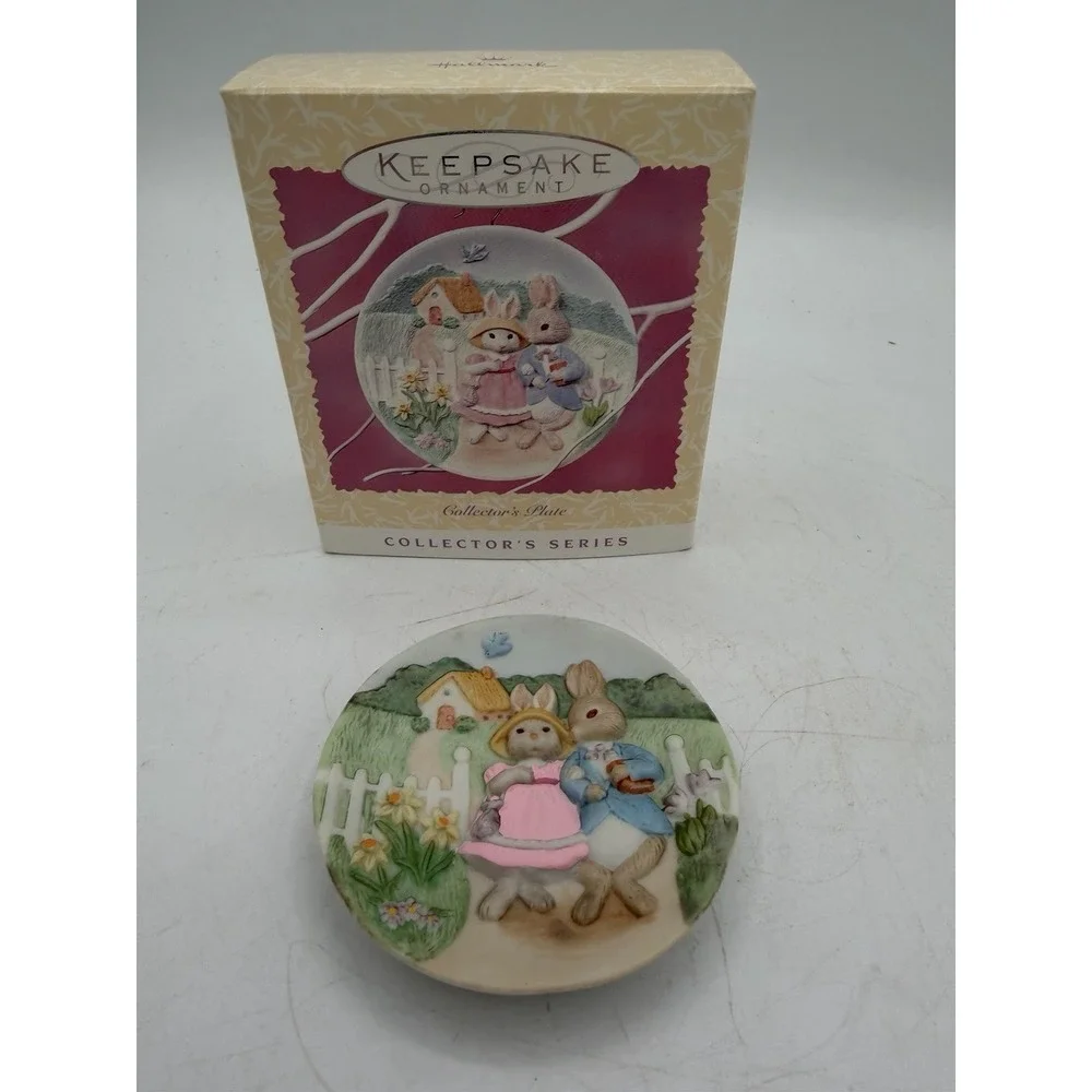 🐣🌸 Hallmark Collectors Easter Ornament 1997 –‎ Collector's Plate #08675 🌸🐣